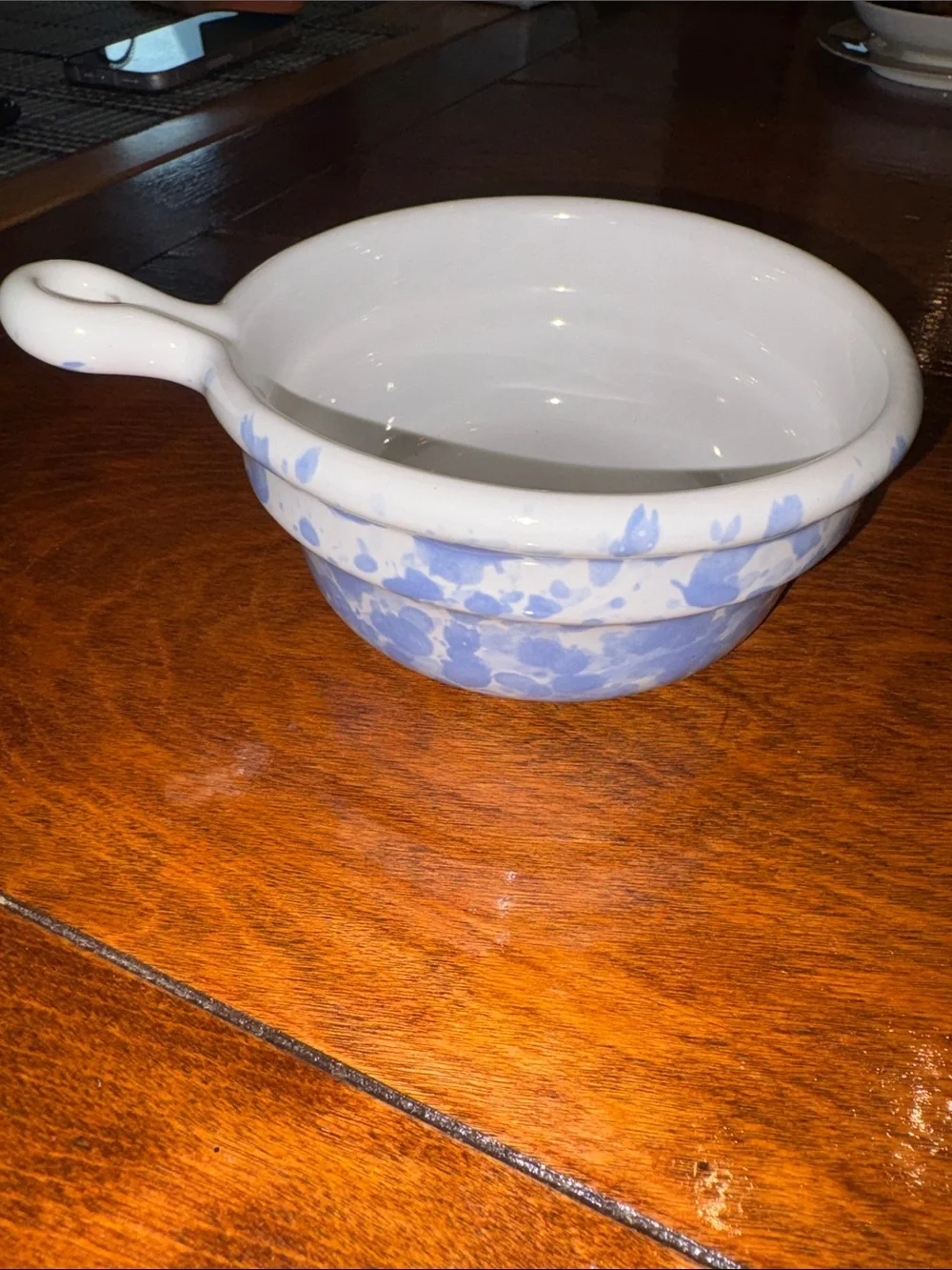 Bennington Potters 2pc Loop Handle Bistro Bowl Blue EUC - Picture 7 of 8